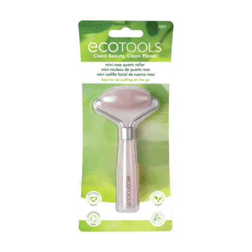 Ecotools - Rodillo facial mini de cuarzo rosa