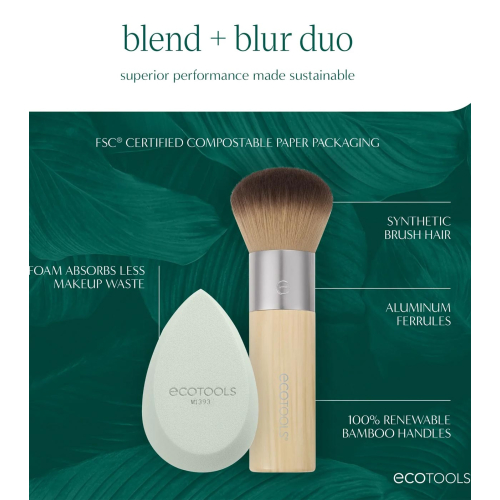 Ecotools - Set brocha y esponja