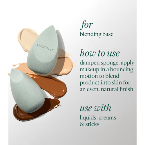 Ecotools - Set de borlas + esponja The Blend and Set Kit