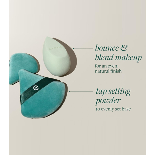 Ecotools - Set de borlas + esponja The Blend and Set Kit