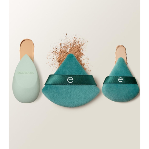 Ecotools - Set de borlas + esponja The Blend and Set Kit