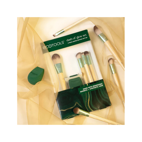Ecotools - Set de brochas  y esponja Dash of Glow - Edición Limitada