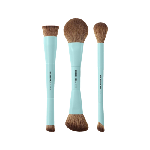 Eigshow - *Duo Series* - Set de 3 brochas dobles de maquillaje - Blue