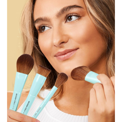 Eigshow - *Duo Series* - Set de 3 brochas dobles de maquillaje - Blue
