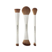 Eigshow - *Duo Series* - Set de 3 brochas dobles de maquillaje - White