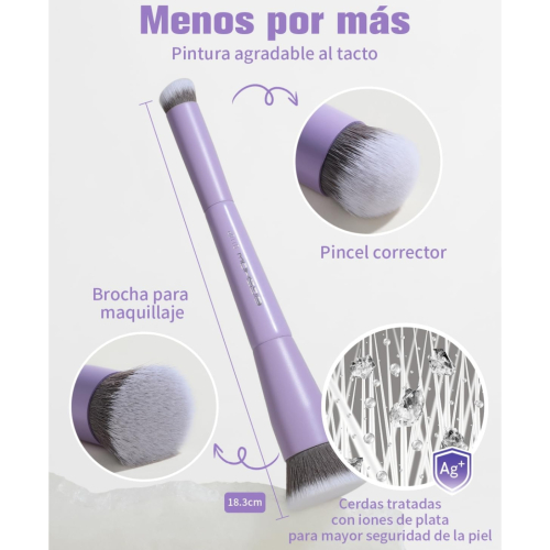 Eigshow - *Purple* - Brocha doble para rostro - D110P