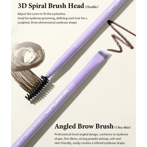 Eigshow - *Purple* - Pincel doble para cejas - D108P