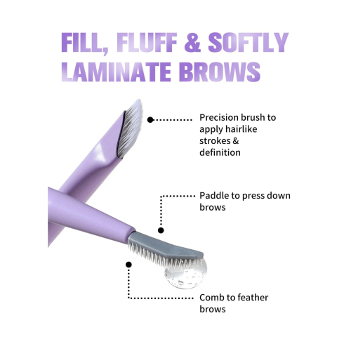 Eigshow - *Purple* - Pincel doble para delineador y cejas - D109P
