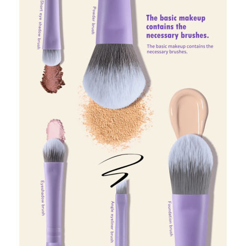 Eigshow - *Purple* - Set de 5 brochas de maquillaje DayPlus