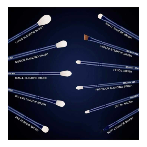 Eigshow - Set 11 pinceles de ojos Jade Series - Tourmaline Blue