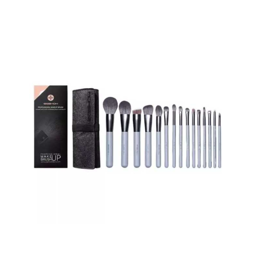 Eigshow - Set 15 brochas de maquillaje Jade Series - Agate Grey