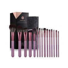 Eigshow - Set 15 brochas de maquillaje Jade Series - Smoke purple