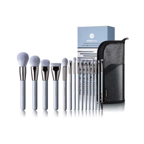 Eigshow - Set 15 brochas de maquillaje Jade Series - Baby Blue