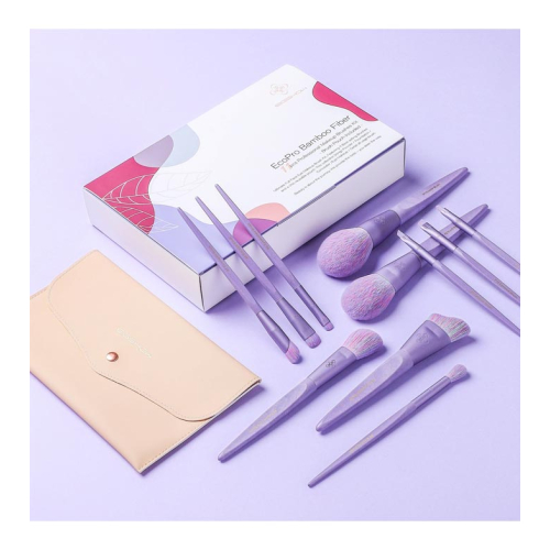 Eigshow - Set de brochas (11 piezas) - Ecopro Bamboo - Mist Purple