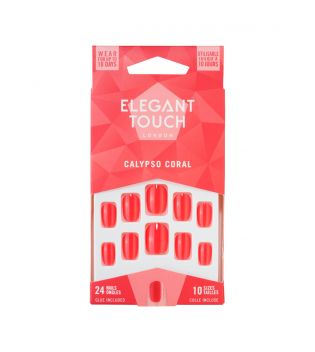 Elegant Touch - Uñas postizas Colour Nails - Calypso Coral