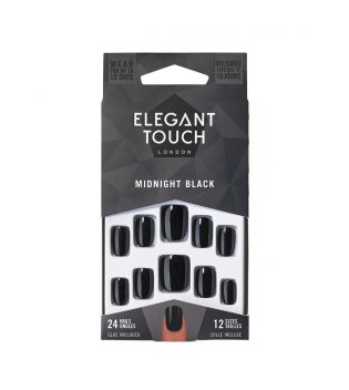 Elegant Touch - Uñas postizas Colour Nails - Midnight Black