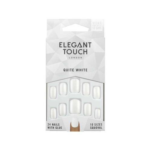 Elegant Touch - Uñas postizas Colour Nails - Quite White