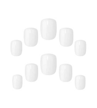 Elegant Touch - Uñas postizas Colour Nails - Quite White