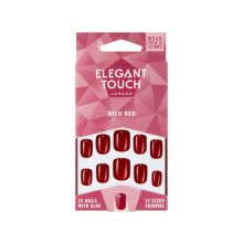 Elegant Touch - Uñas postizas Colour Nails - Rich Red
