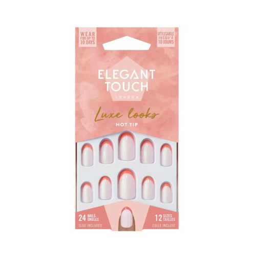 Elegant Touch - Uñas postizas Luxe Looks - Hot Tip