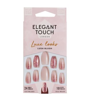 Elegant Touch - Uñas postizas Luxe Looks - Lush Blush