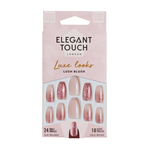 Elegant Touch - Uñas postizas Luxe Looks - Lush Blush