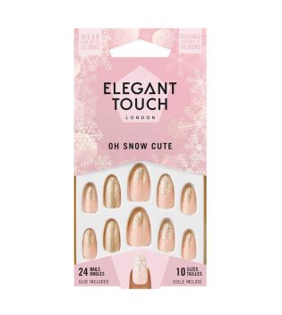 Elegant Touch - Uñas postizas Luxe Looks - Oh Snow Cute