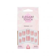 Elegant Touch - Uñas Postizas Natural French - 117: Squoval Pink