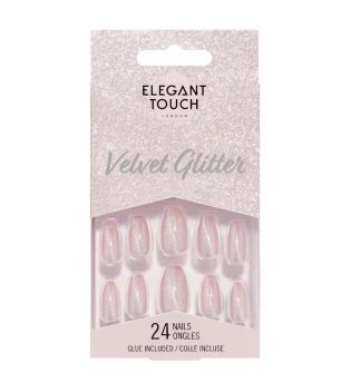 Elegant Touch - Uñas postizas Velvet Glitter - Celestial