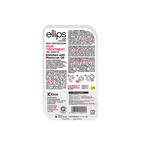 Ellips - Ampollas de vitamina para cabello con aceite de argán - Cabello dañado