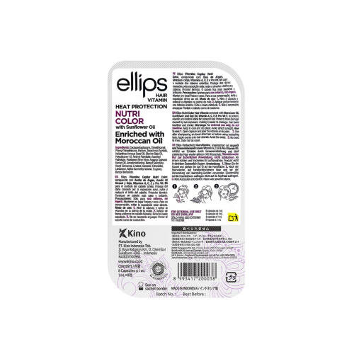 Ellips - Ampollas de vitamina para cabello con aceite de argán - Cabello Teñido