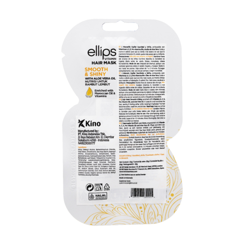 Ellips - Mascarilla para cabellos sin brillo Smooth & Shiny