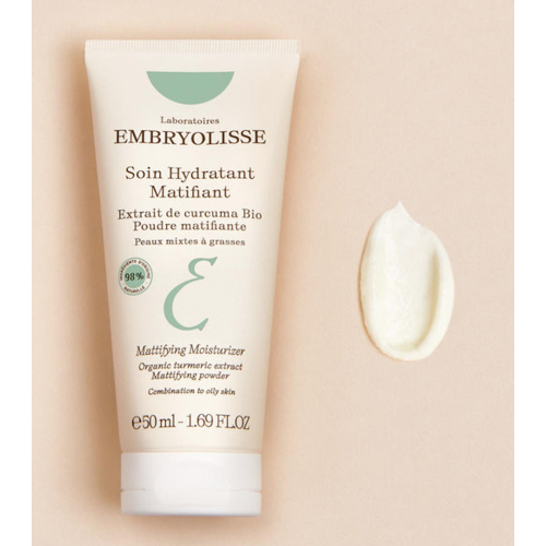 Embryolisse - Crema facial matificante para pieles mixtas a grasas con extracto de Cúrcuma