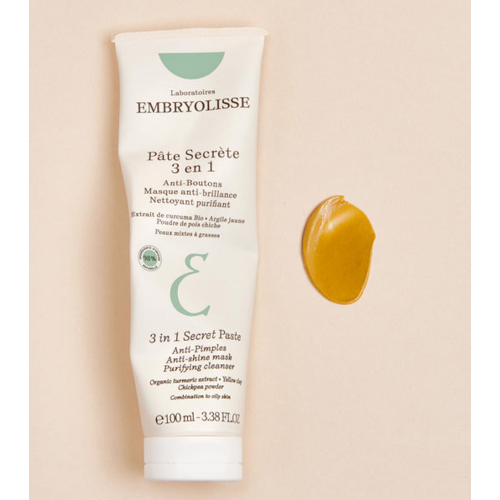 Embryolisse - Mascarilla facial matificante para pieles mixtas a grasas con extracto de Cúrcuma