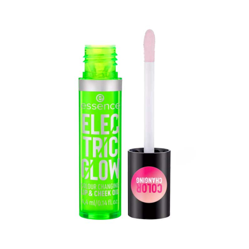 essence - Aceite de labios y mejillas Electric Glow Color Changing
