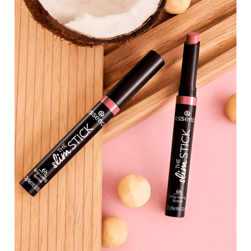 essence - Barra de labios de larga duración acabado mate The Slim Stick - 104: Baby Got Blush