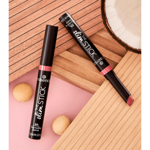 essence - Barra de labios de larga duración acabado mate The Slim Stick - 105: Velvet Punch
