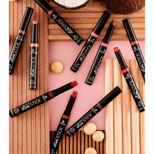 essence - Barra de labios de larga duración acabado mate The Slim Stick - 107: Hot Chili