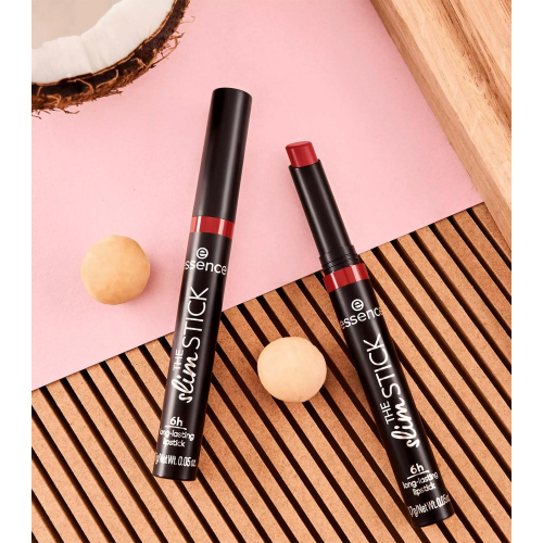essence - Barra de labios de larga duración acabado mate The Slim Stick - 107: Hot Chili
