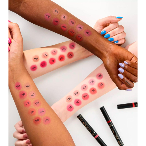 essence - Barra de labios de larga duración acabado mate The Slim Stick - 107: Hot Chili