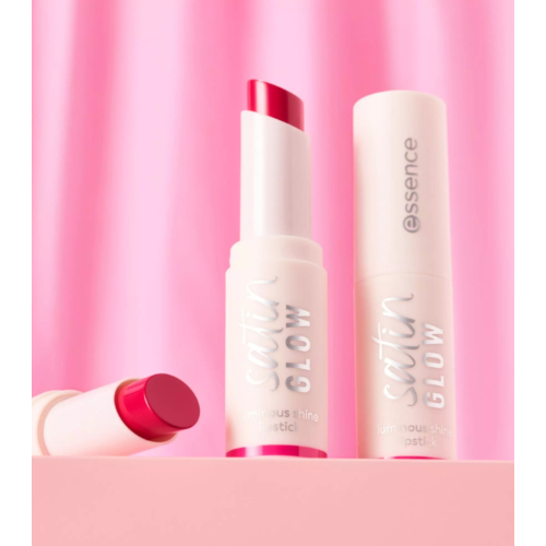 essence - Barra de labios satinada Satin Glow - 08: Fuchsionista