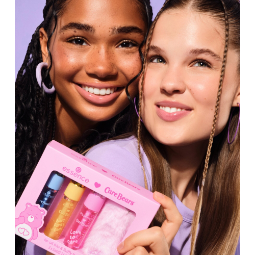 essence - *Care Bears* - Trío de aceites labiales con llavero