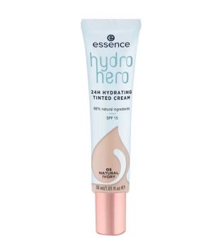 essence - Crema hidratante con color Hydro Hero 24h - 05: Natural Ivory