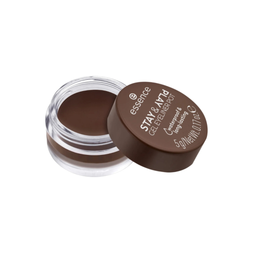 essence - Delineador de ojos en gel Stay & Play Waterproof - 02: Brown
