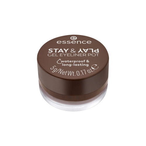 essence - Delineador de ojos en gel Stay & Play Waterproof - 02: Brown