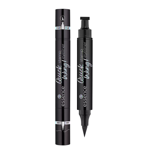 essence - Delineador de Ojos + Sello Quick Wing! - 01 Black