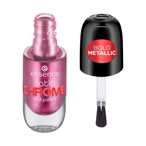 essence - Esmalte de uñas Satin Chrome - 03: Meta Maroon