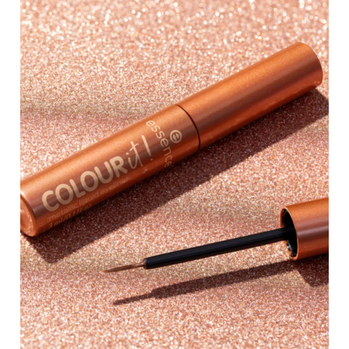 essence - Eyeliner líquido metálico COLOUR it! - 01: Burnished Bronze
