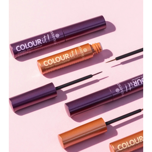essence - Eyeliner líquido metálico COLOUR it! - 01: Burnished Bronze
