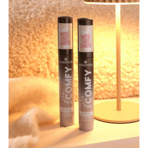 essence - *Feelin' Comfy* - Máscara de pestañas Without Limits Extreme Lengthening & Volume - Brown